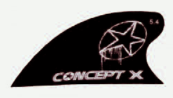 CONCEPT X Kitefinne G10 Curve 5,4cm black