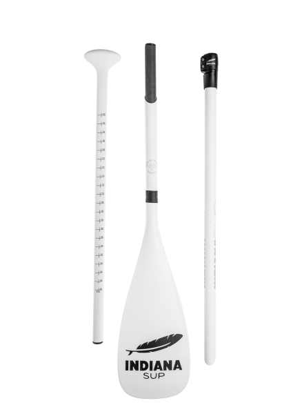 INDIANA Carbon Telescope Paddle weiss 160-200cm 3-teilig