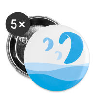 kitesafe.de Buttons Logo klein 25mm (5er Pack)