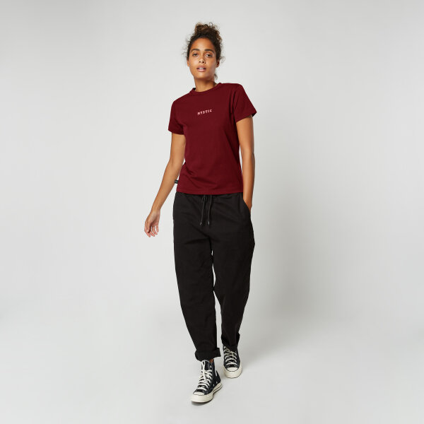 MYSTIC Brand Tee Women Merlot XS