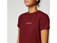 MYSTIC Brand Tee Women Merlot S