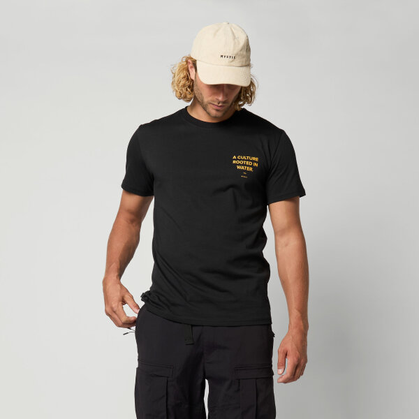 MYSTIC Rooted Tee Black L AUSSTELLER