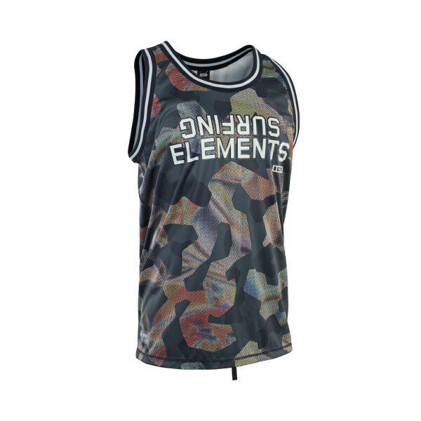 ION Wetshirt Basketball Shirt Men L-Grey-Camo AUSSSTELLER