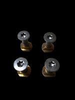 Indiana Foil 4 pcs Baseplate Screws 25 mm + Nuts